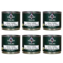 Atum em Lata Sólido em Azeite de Oliva Tours Conservas - KIT COM 6 de 255g cada Atum em Lata Sólido em Azeite de Oliva Tours Conservas - KIT COM 6 de 255g cada