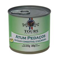 Atum Pedaços com Óleo Comestível e Salmoura Tours 180g
