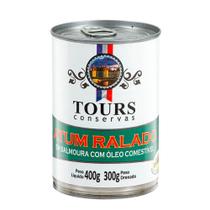 Atum Ralado em Salmoura com Óleo Comestível Tours 400g - Tours Conservas