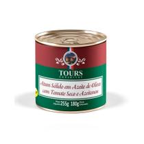 Atum Sólido em Azeite de Oliva com Tomate Seco e Azeitonas Tours 255g Atum Sólido em Azeite de Oliva com Tomate Seco e Azeitonas Tours 255g