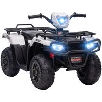 ATV elétrico Aosom 12V 4 rodas com farol e música ATV elétrico Aosom 12V 4 rodas com farol e música