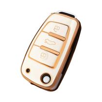 Audi A3 A4 A5 A6 A7 A8 Q3 Q5 Q7 TT TPU Capa De Chave De Carro Suporte De Chaveiro Acessórios
