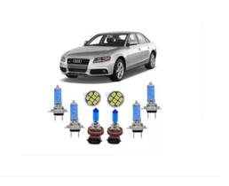 Audi A4 Kit Lâmpada Super Branca 2009/2013 Alto/Baixo/Milha