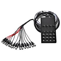 Áudio sísmico Snake Cable de 12 canais XLR de 50 pés com divisor