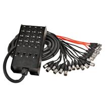Áudio sísmico Snake Cable SACB-16x4x25 16 canais XLR de 25 pés Áudio sísmico Snake Cable SACB-16x4x25 16 canais XLR de 25 pés