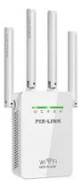 Aumente a potência do seu sinal: Repetidor Wifi 4 Antenas 2800m PixlinK