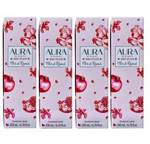 Aura by duques body splash flor de roma 200ml 4 unidades + brinde