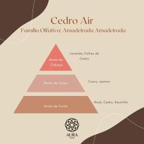 Aura Home Vela Aromática Premium Decorativa 180g Longa Duração - Cedro Air
