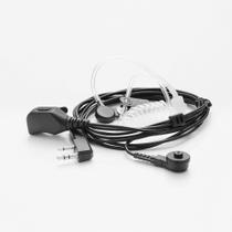 Auricular tipo Walkie Talkie de 2 cables con conector K y micrófono para Kenwood, etc.