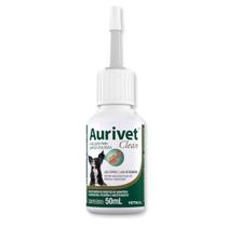 Aurivet Clean 50ml Vetnil Solução Otológica Cães e Gatos