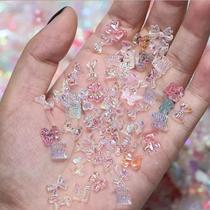 Aurora Borboleta Urso Cervo Pérola Mix Caixa 100 Peças Diy Design De Unhas Acessórios Profissionais