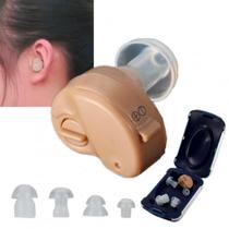 Auscultadores Recarregáveis Mini Aparelho Auditivo para Ouvidos Sensíveis