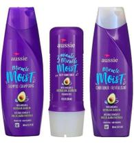 Aussie Miracle Moist Shampoo + Condicionador + 3 Minutos