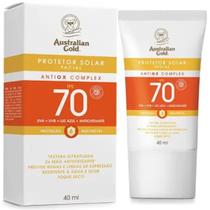Australian Gold Antiox Complex Ultra Fluido FPS 70 Protetor Facial 40ml Alta Proteção Australian Gold Antiox Complex Ultra Fluido FPS 70 Protetor Facial 40ml Alta Proteção