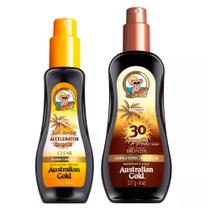 Australian Gold Dark Tanning Kit - Protetor Solar + Acelerador