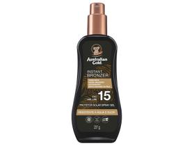 Australian Gold FPS15 Protetor Solar Instant Bronzer Spray Gel 237g Australian Gold FPS15 Protetor Solar Instant Bronzer Spray Gel 237g