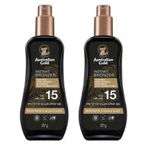 Australian Gold Instant Bronzer Kit Com 2 Protetores FPS 15