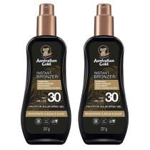 Australian Gold Instant Bronzer Kit Com 2 Protetores FPS 30 Australian Gold Instant Bronzer Kit Com 2 Protetores FPS 30