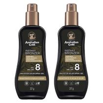 Australian Gold Instant Bronzer Kit Com 2 Protetores FPS 8