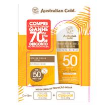 Australian Gold Kit Protetor Solar Corporal FPS50 200g + Protetor Solar Facial FPS50 50g Australian Gold Kit Protetor Solar Corporal FPS50 200g + Protetor Solar Facial FPS50 50g