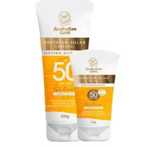 Australian Gold Kit Protetor Solar FPS 50 Corporal 200g + Facial 50gr