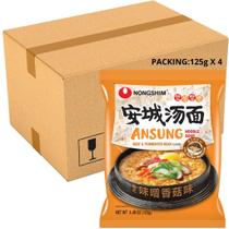 Autêntico Kit 4 Lamen Coreano Ansungtangmyun Nongshim 125g