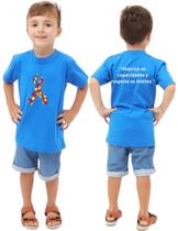 AUTISMO - Camiseta Infantil Unissex Personalizada - Valorize as Capacidades e Respeite os Limites