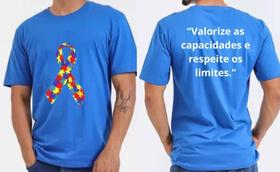 AUTISMO - Camiseta Unissex Personalizada - Valorize as Capacidades e Respeite os Limites