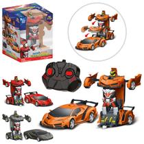 Auto A Control Remoto 2 En 1 Com Transformação E Robô - Art Brind