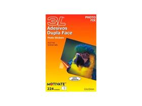 Auto Adesivo Dupla Face Photo Fix - Caixa com 20 Blisters de 224 unidades (cada) - Motivate