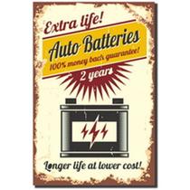 Auto batteries - quadro retrô Auto batteries - quadro retrô