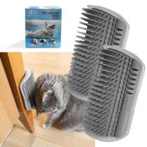Auto-Escova para Gatos Yuntop Softer - Com Massageador e Erva-dos-Gatos