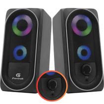 Auto Falante Gamer Fortrek Para Pc Notebook Acer Dell Com Iluminação Rgb e Controle Touch de Volume e Iluminação Auto Falante Gamer Fortrek Para Pc Notebook Acer Dell Com Iluminação Rgb e Controle Touch de Volume e Iluminação