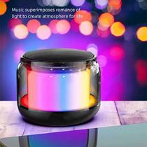 Auto Falante Mini com RGB e Variação de Cores Compacto e Moderno