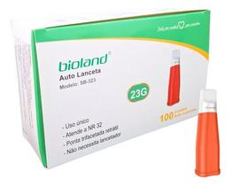 Auto Lanceta De Segurança 23g Bioland Cx C/ 100un Auto Lanceta De Segurança 23g Bioland Cx C/ 100un