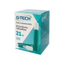 Auto Lanceta G-Tech Mini 21G caixa com 100 unidades