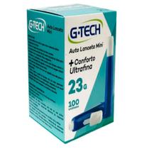 Auto Lanceta G -Tech Mini 23G + Conforto Ultrafina com 100 Unidades