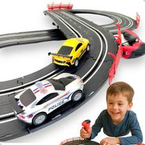 Auto Pista Autorama 3 Em 1 280cm 2 Carros Brinquedo Com Luz