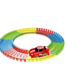 Auto Pista Autorama Flash Carrinho Com 49 Pecas