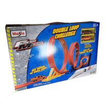 Auto pista fresh metal double loop challenge