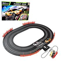 Auto Pista Turbo Run Circuito Oval de Corrida Autorama 180cm Dm Toys DMT5890