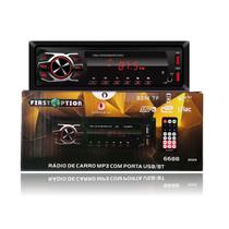 Auto Radio Automotivo Bluetooth 2Usb Mp3 Player Som Carro - First Option