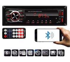 Auto Radio Automotivo Bluetooth 2Usb Sd Mp3 Player Som Carro - First Option
