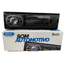 Auto Rádio Automotivo Bluetooth Usb Sd Som Carro Kp-C17Bh