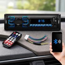 Auto Rádio Autovex MP3 Bluetooth USB SD FM Aux Preto Carregador Celular Auto Rádio Autovex MP3 Bluetooth USB SD FM Aux Preto Carregador Celular