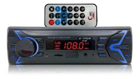 Auto rádio h-tech c/ usb/sd/aux/bluetooth 4x15w com controle ht-1020