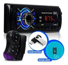 Auto Radio Mp3 Fm Knup Kp-c30bh Bluetooth Controle Volante