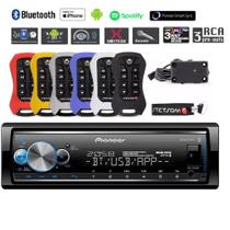 Auto Radio Pioneer Usb Mvh-x700br + controle Stetsom Usb/Android/Iphone