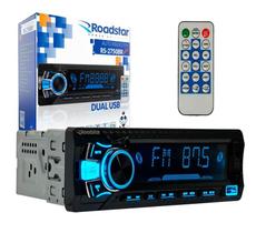 Auto Rádio Potente 4 Canais 60 Watts cada Bluetooth USB MP3 FM Novo Garantia Roadstar Auto Rádio Potente 4 Canais 60 Watts cada Bluetooth USB MP3 FM Novo Garantia Roadstar