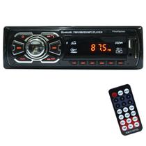 Auto Rádio Som Mp3 Player Automotivo Carro Bluetooth Fm Sd Usb Controle First Option 6630BN
